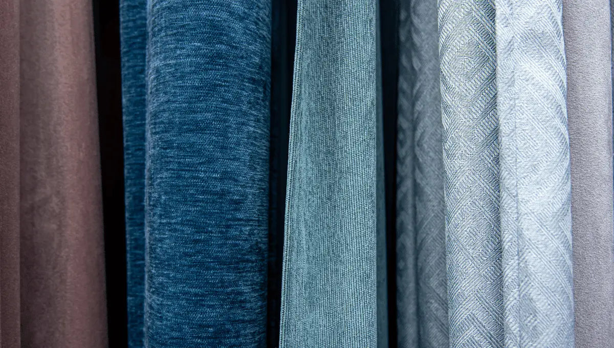 Comparison of lyocell and viscose fabrics showing texture, drape, and weave differences.