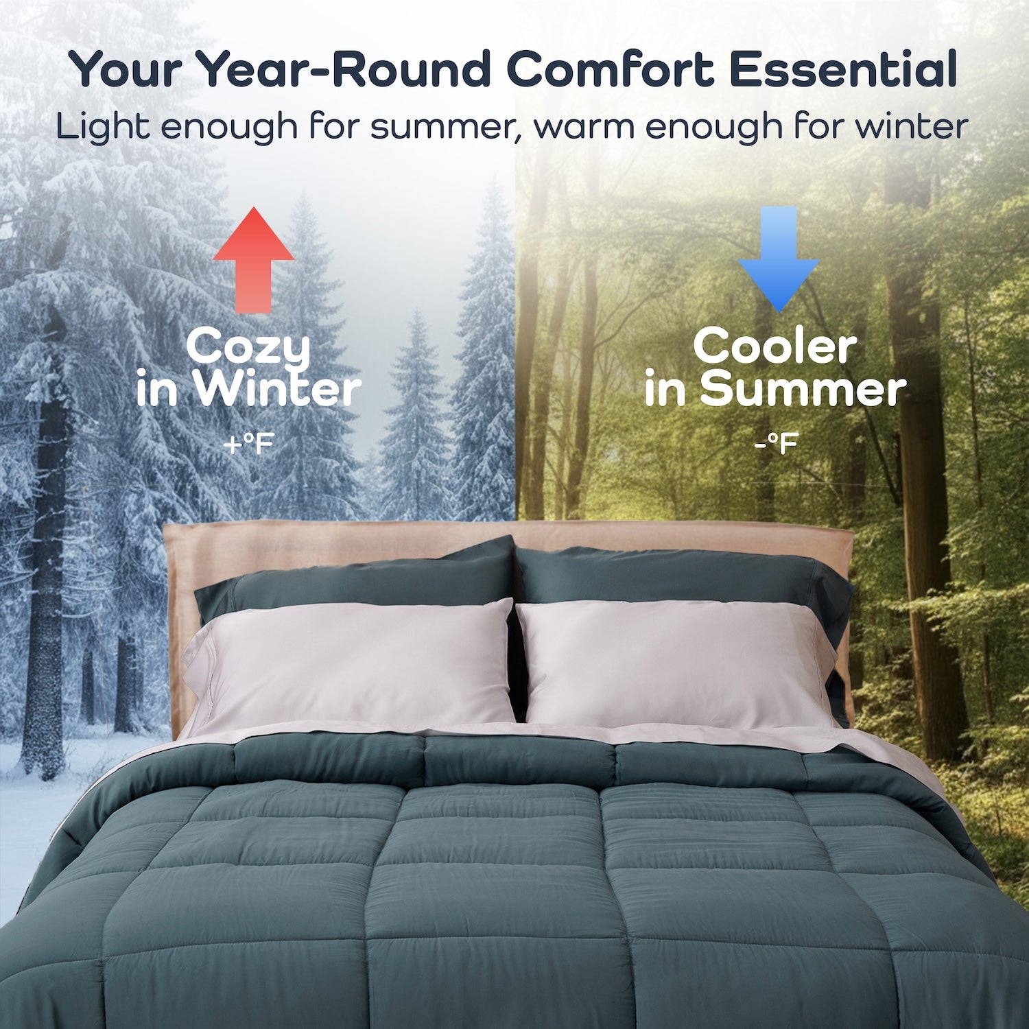 Cooling Bamboo Comforter For All Seasons