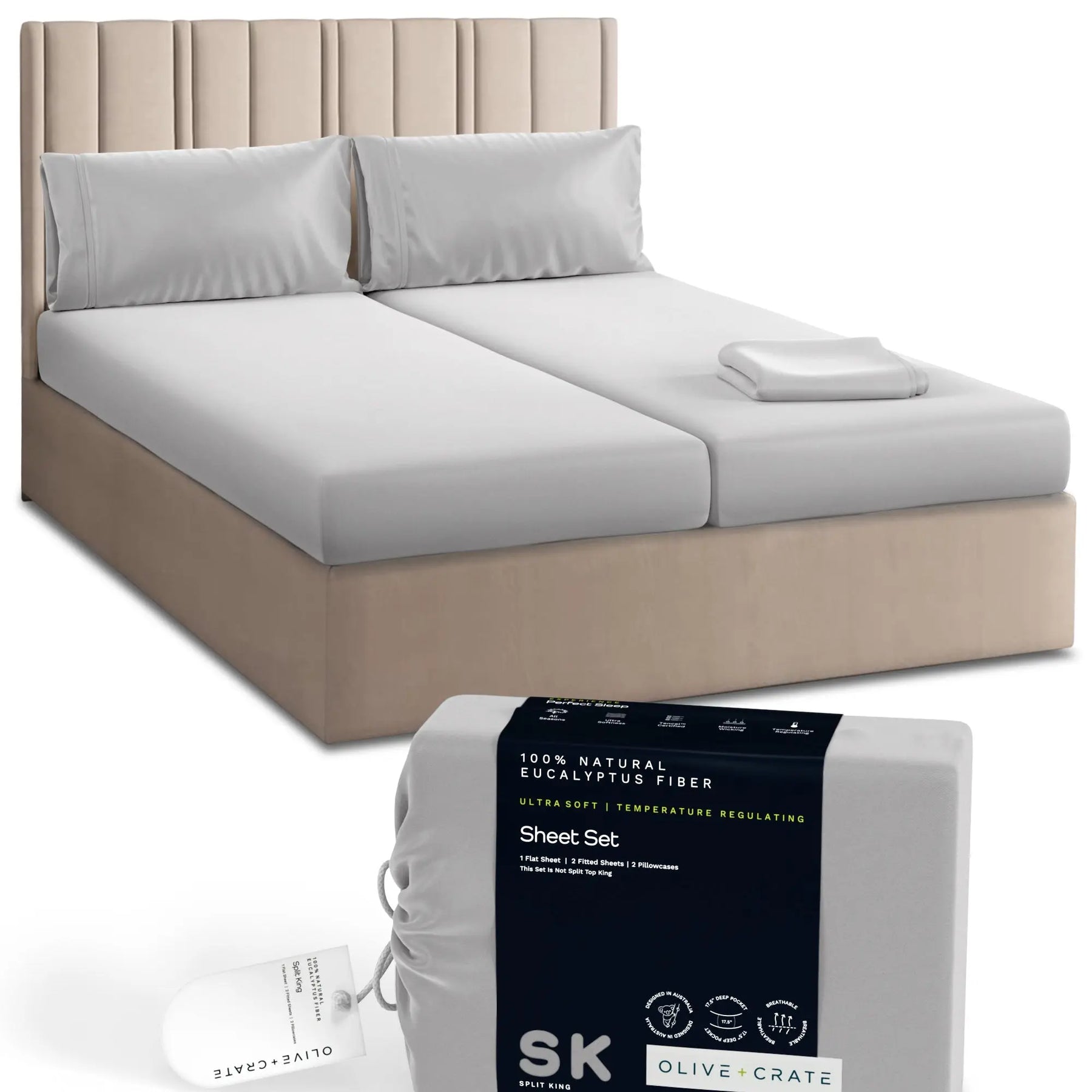 TENCEL Lyocell Eucalyptus Cooling Sheet Set