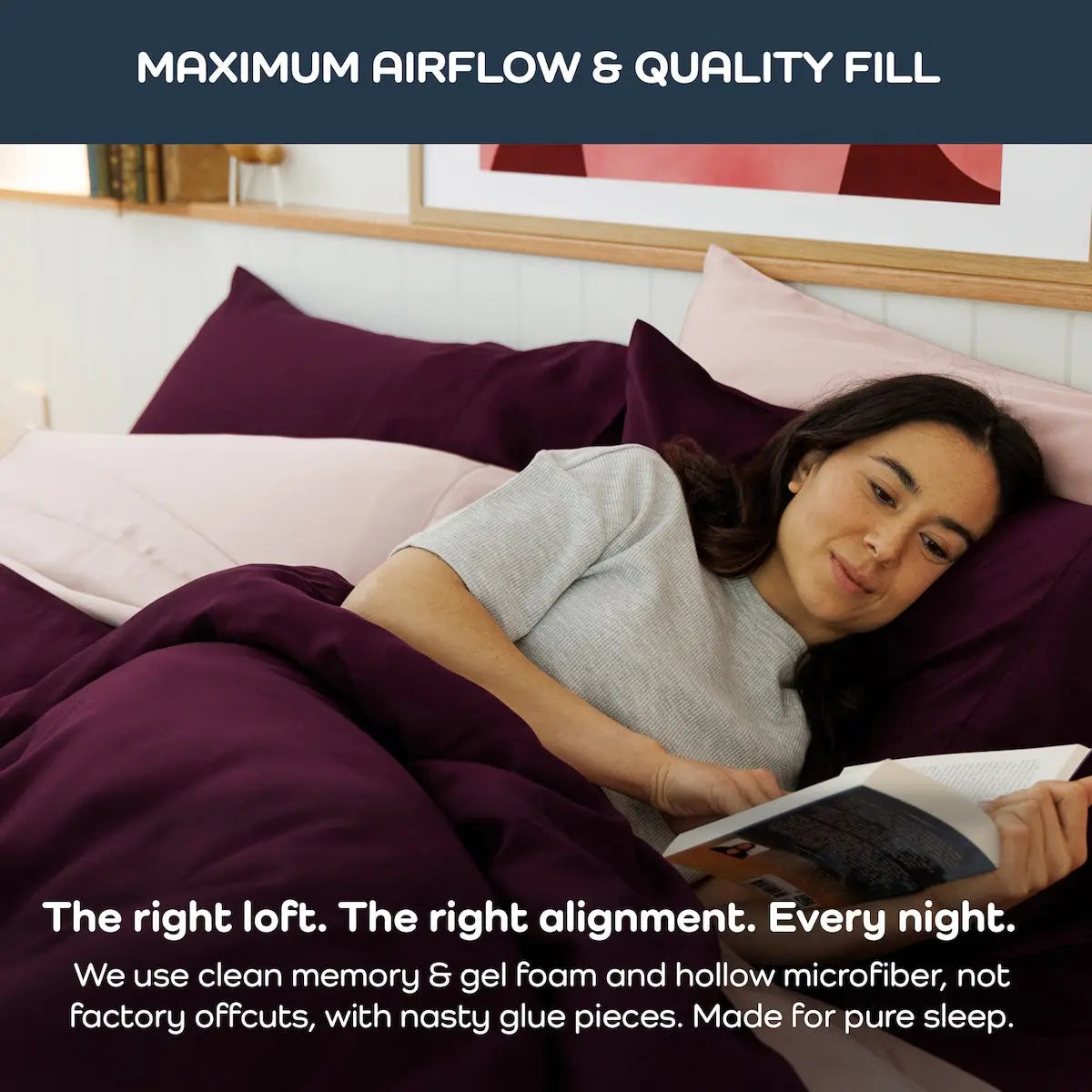 BreathePure Cooling Adjustable Pillow Olive + Crate