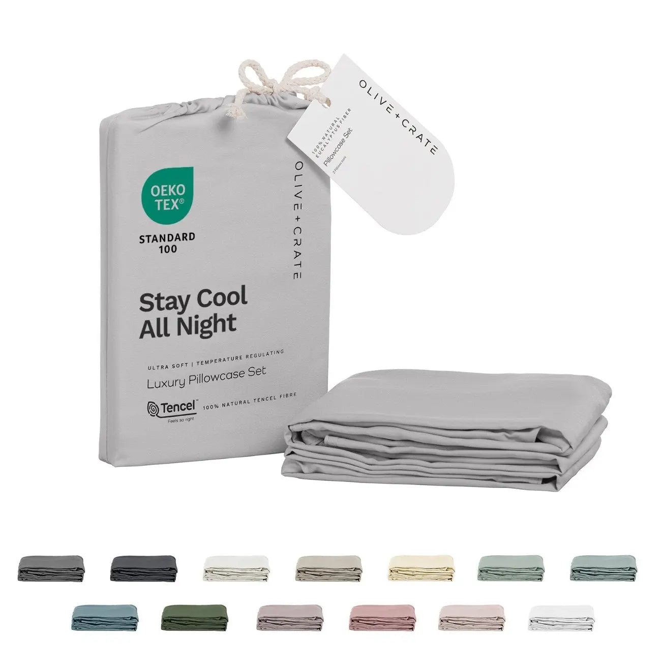 TENCEL Lyocell Eucalyptus Pillowcase Set