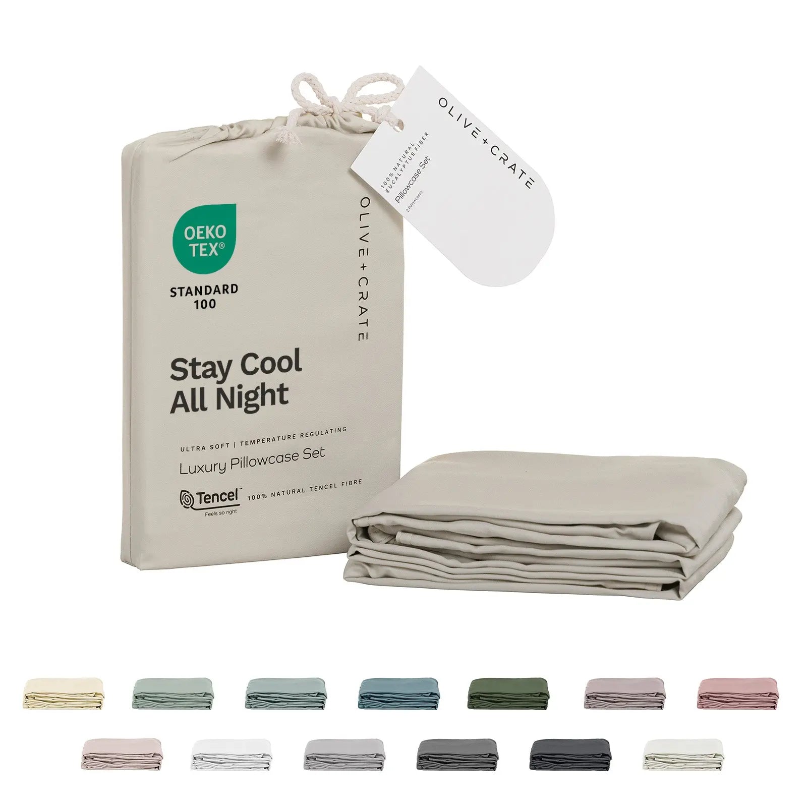 TENCEL Lyocell Eucalyptus Pillowcase Set