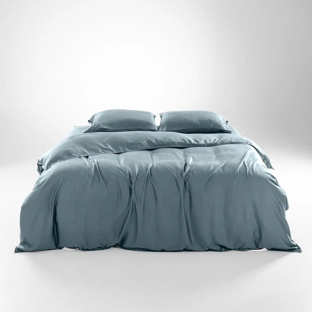 TENCEL Lyocell Eucalyptus Duvet Cover Olive + Crate