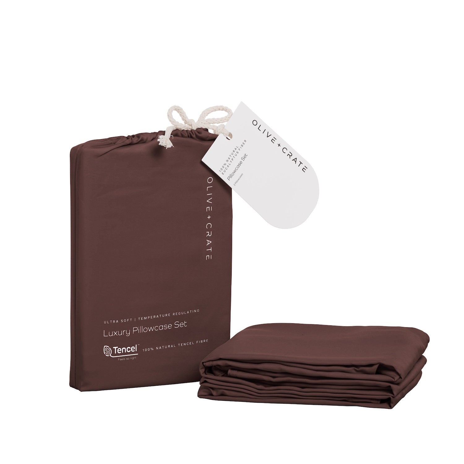 Eucalyptus - Juego de fundas de almohada de fibra TENCEL™