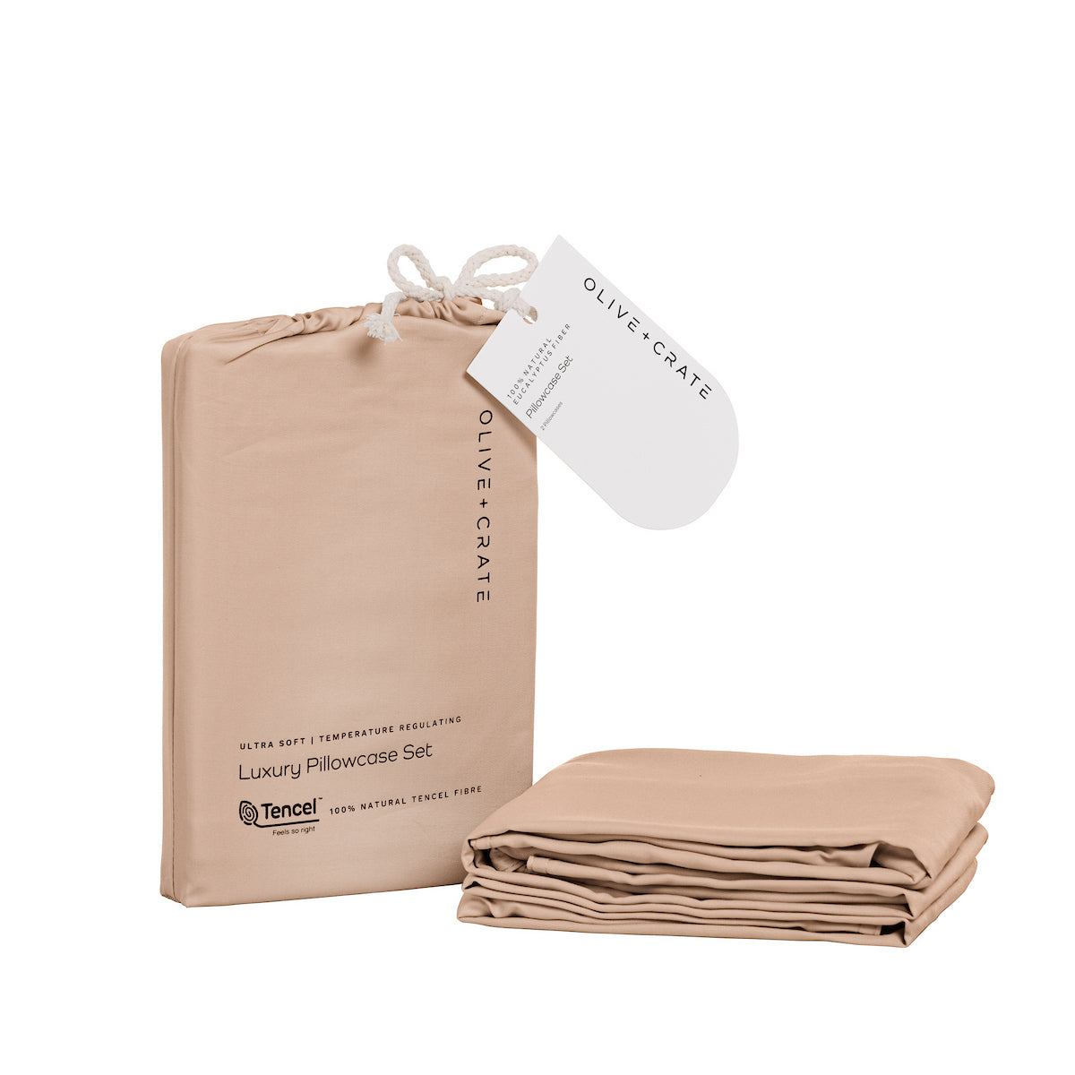 Eucalyptus - Juego de fundas de almohada de fibra TENCEL™