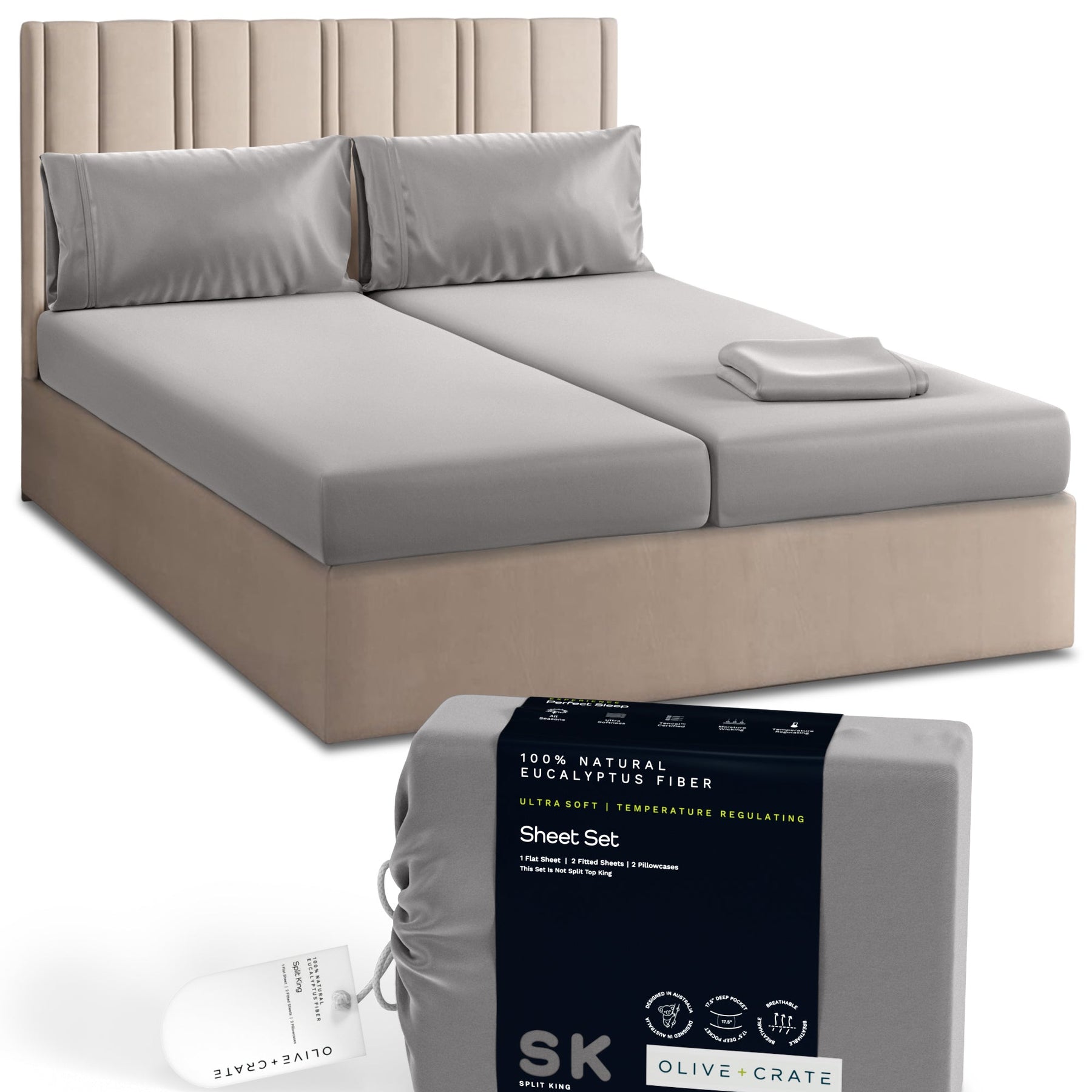 TENCEL Eucalyptus Cooling Bed Sheet Set
