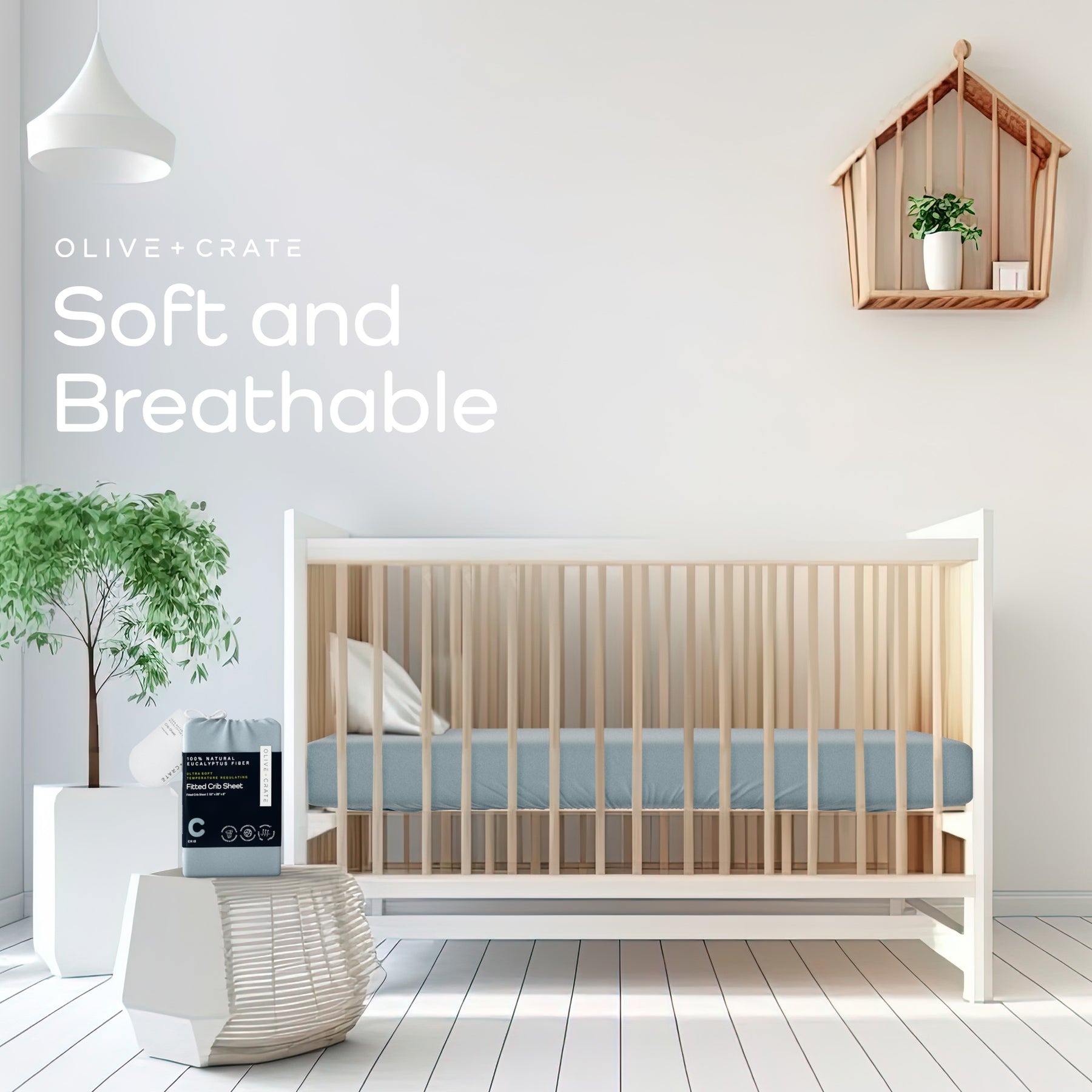 Eucalyptus - Sábana Cuna fibra TENCEL™