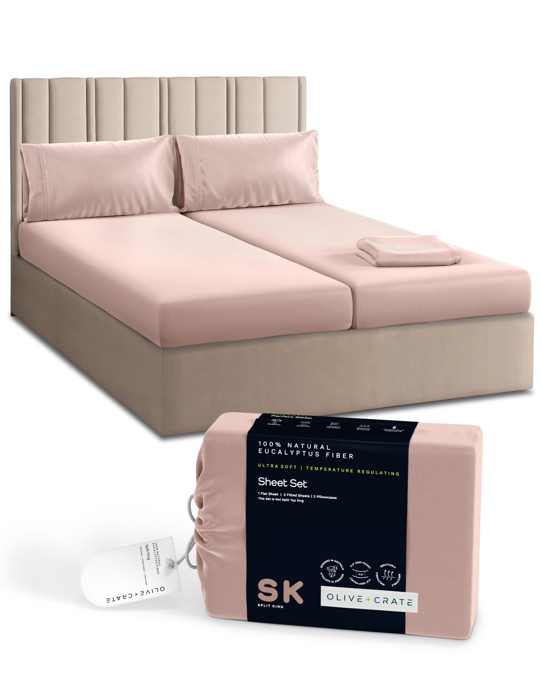 TENCEL Eucalyptus Cooling Bed Sheet Set