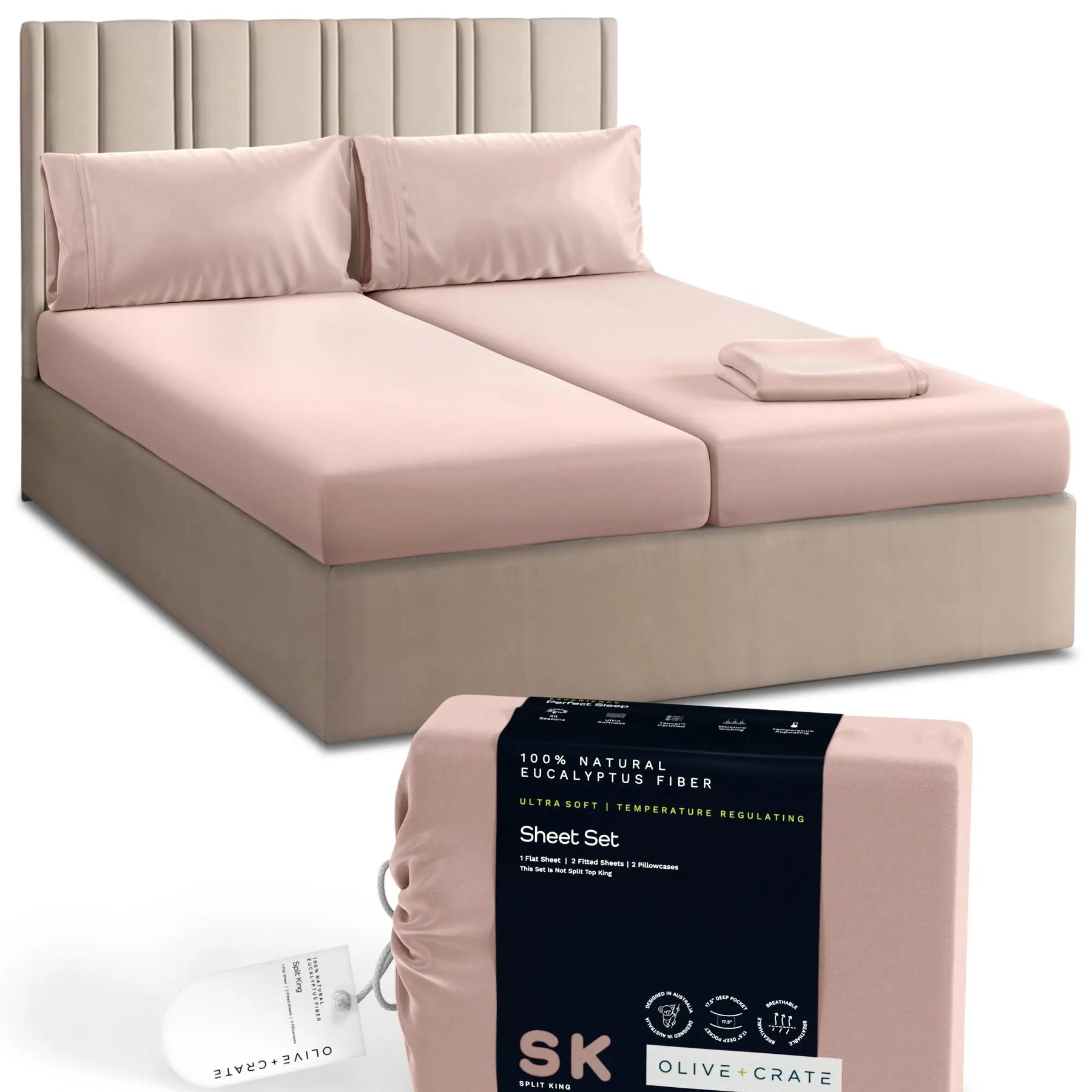 TENCEL Lyocell Eucalyptus Cooling Sheet Set