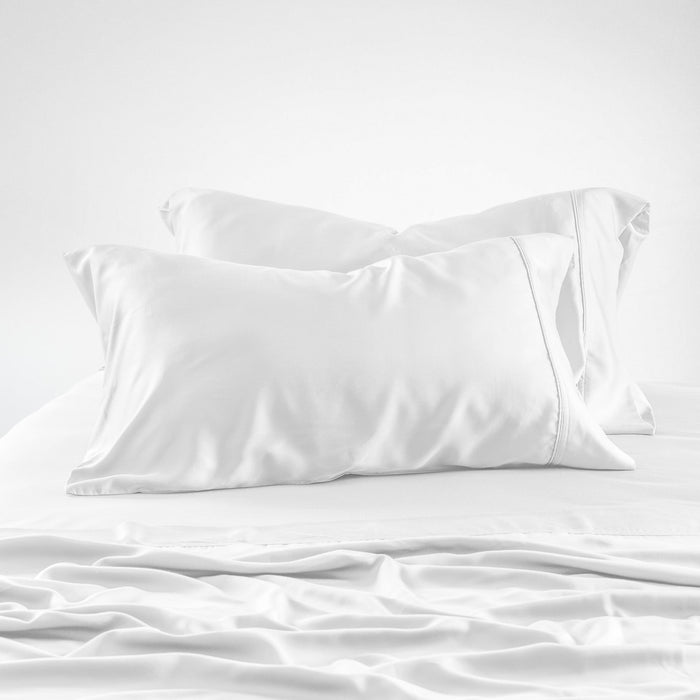 white snow pillowcase set #color_white snow