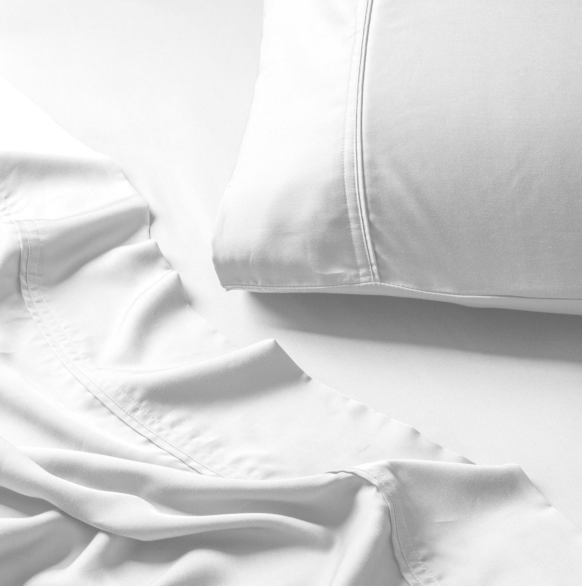 white snow sheet set #color_white snow