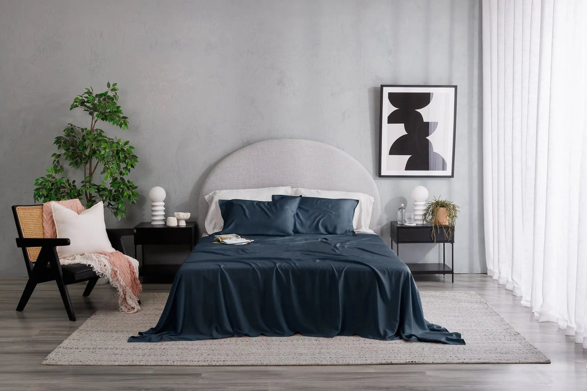 Olive + Crate Launches French Navy Across Its TENCEL™ Bedding Collection