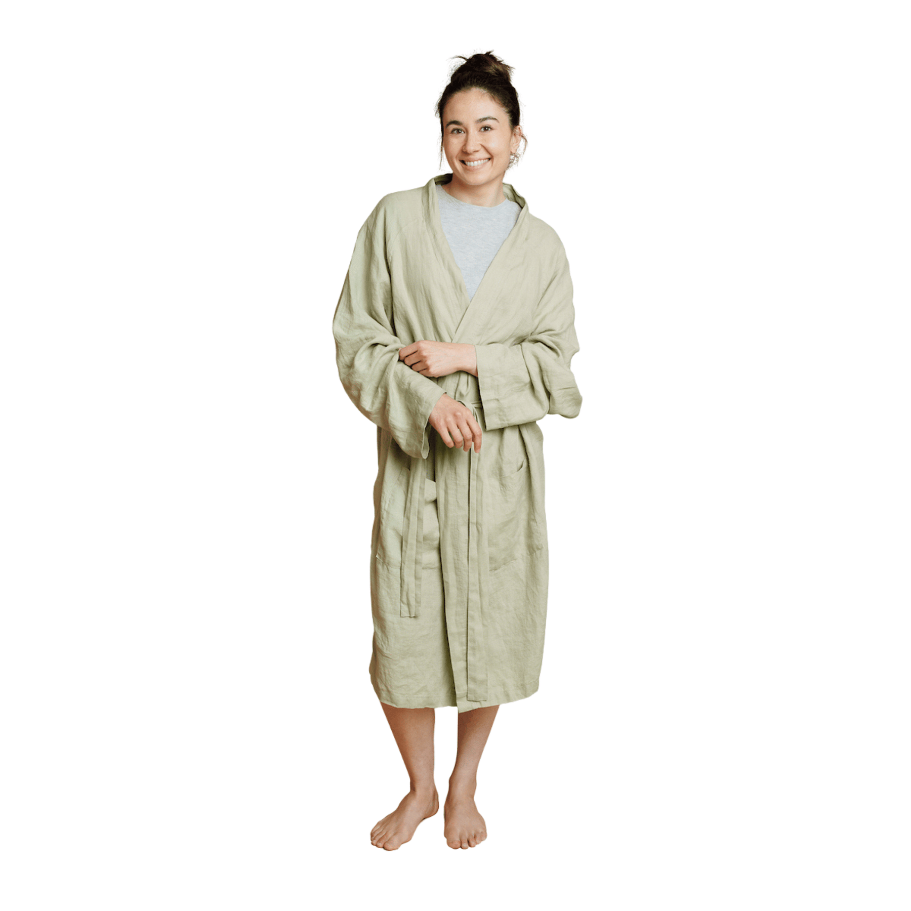 Premium 100% European Flax Linen Robe