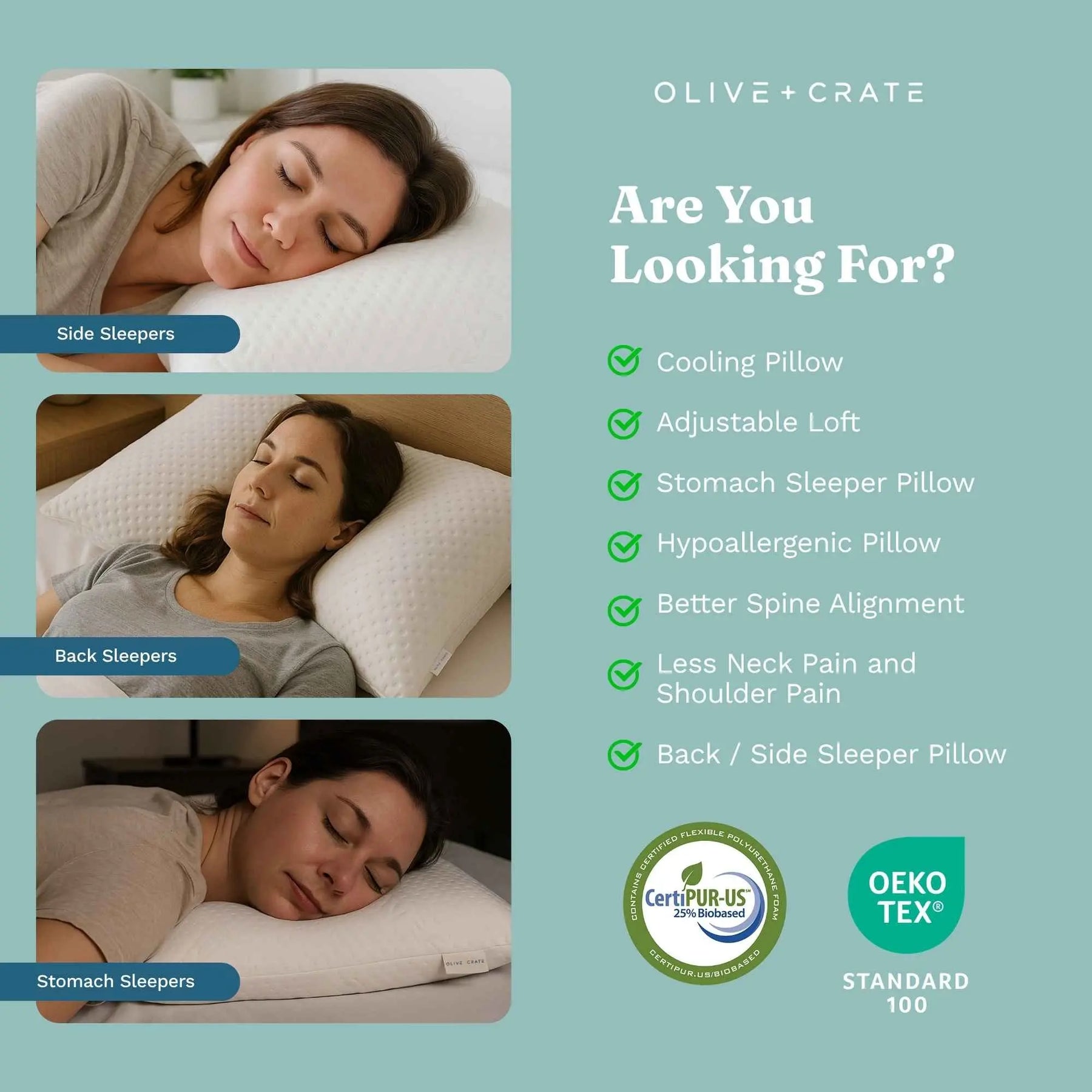 BreathePure Cooling Adjustable Pillow