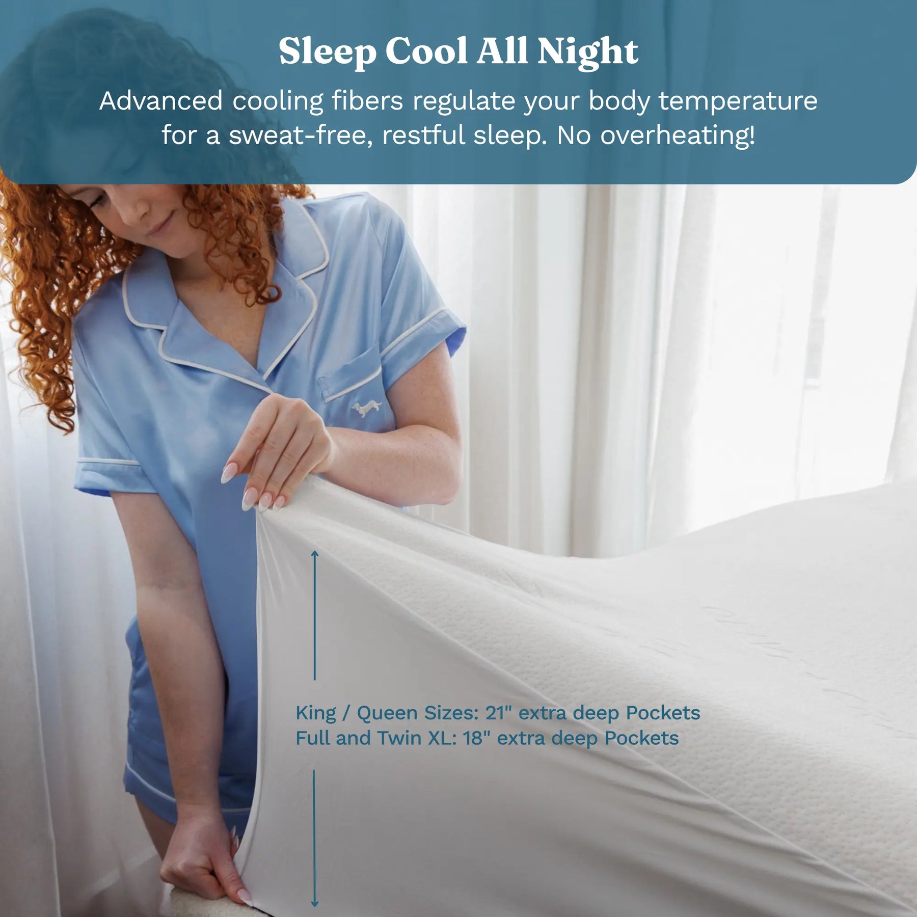 Waterproof & Cooling Bamboo Mattress Cover