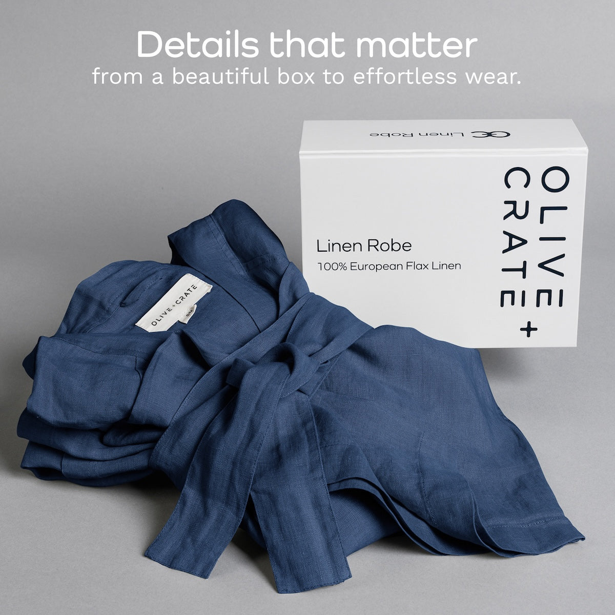 Premium 100% European Flax Linen Robe