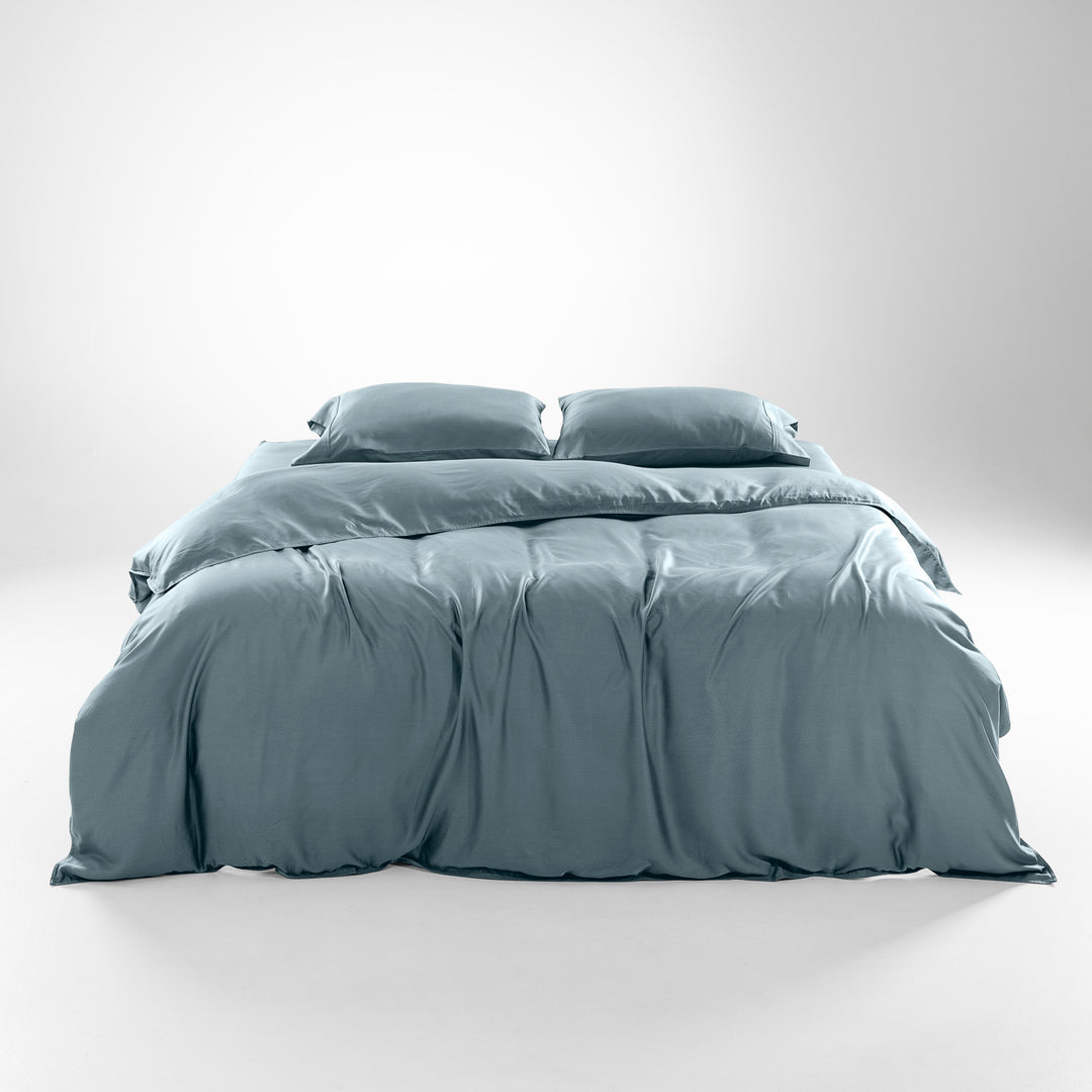 basalt blue duvet cover set #color_Basalt Blue