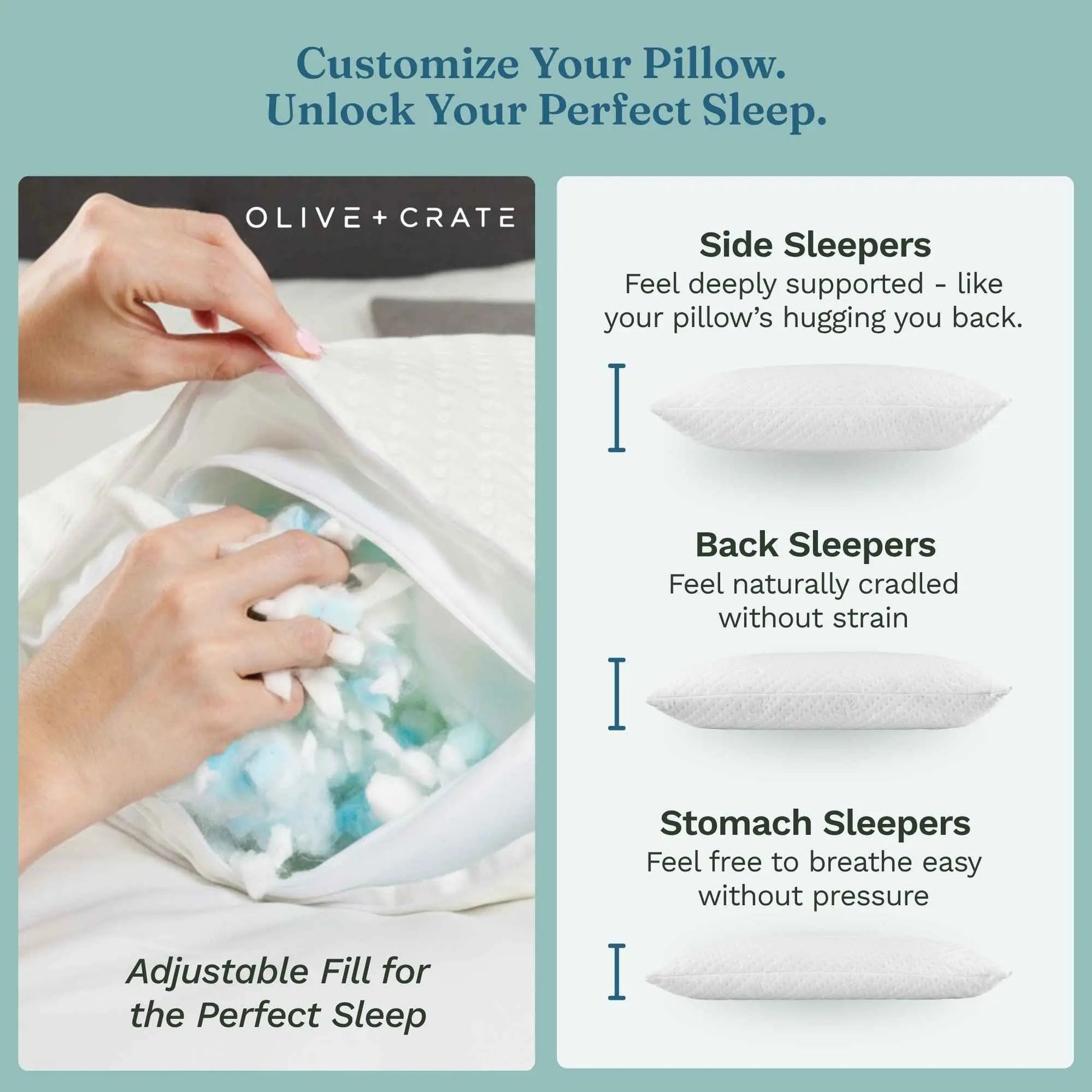 BreathePure Cooling Adjustable Pillow