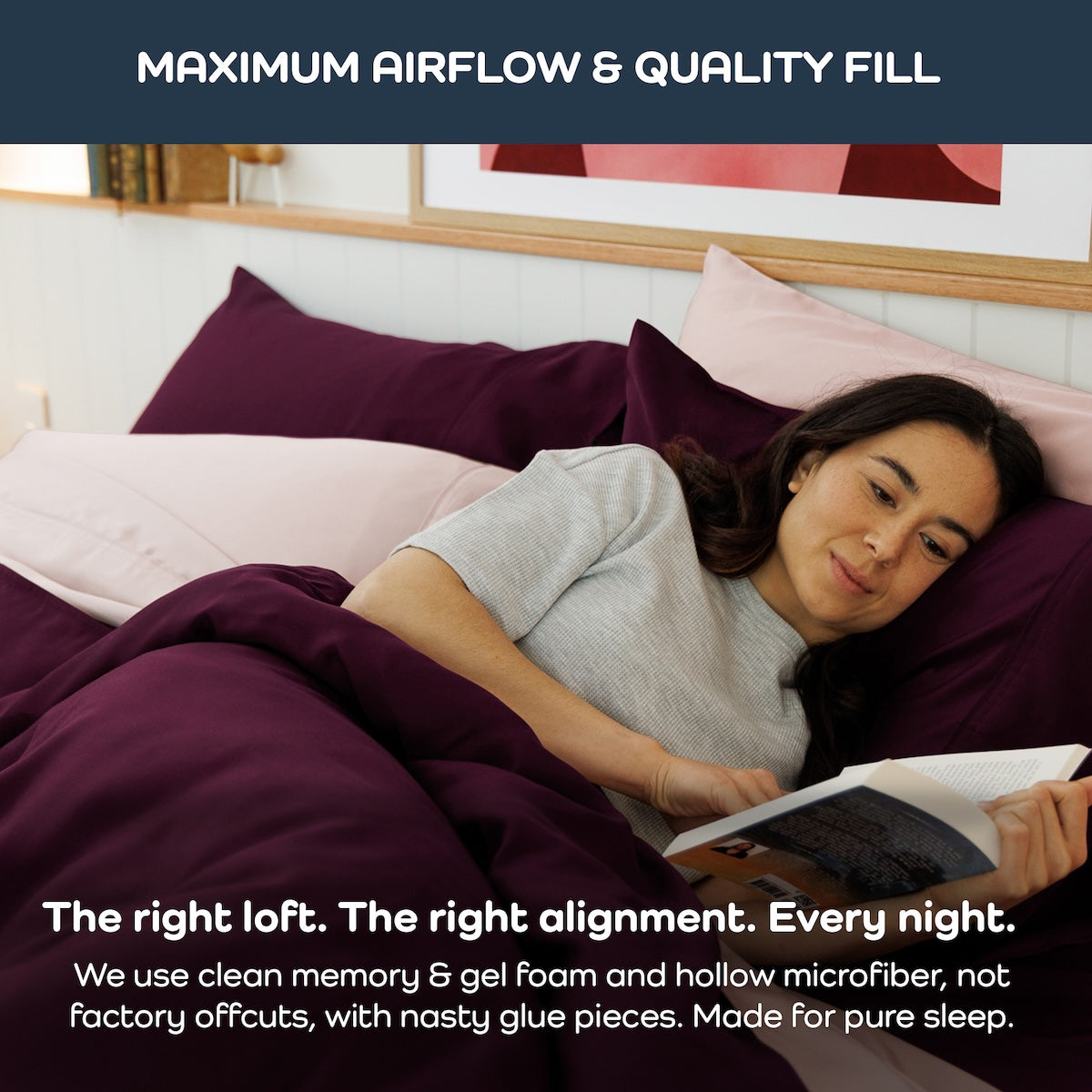BreathePure Cooling Adjustable Pillow