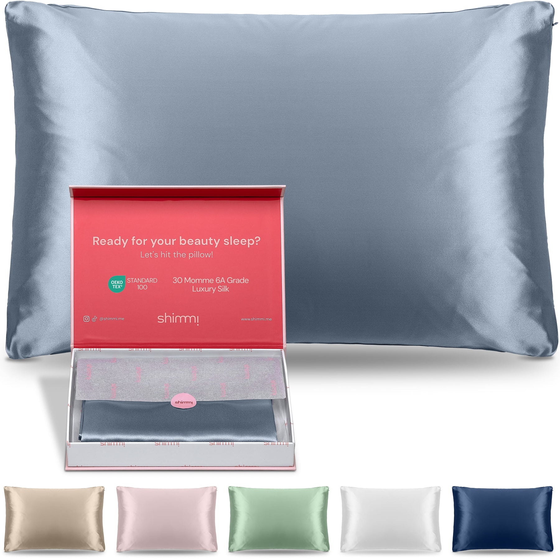 Shimmi 30 Momme Silk Pillowcase