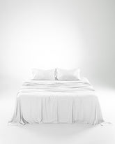 white snow sheet set #color_white snow