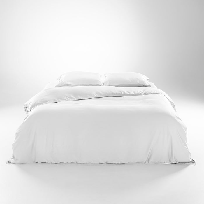 white snow duvet cover set #color_white snow