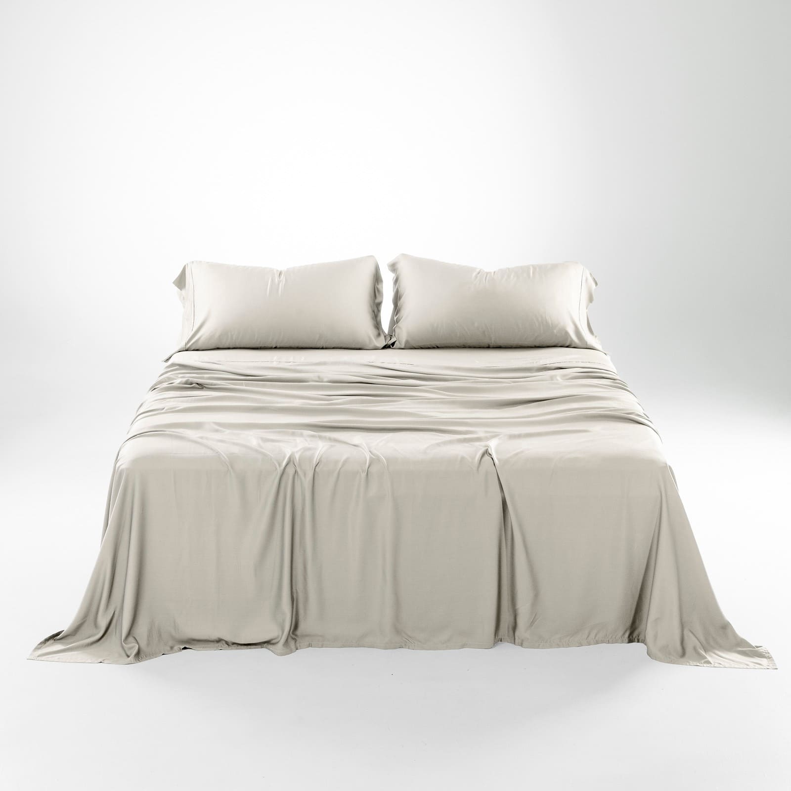 Olive + Crate Sheets - Eucalyptus Cooling Sheets for Hot Sleepers & Night Sweats, Full / Oatmeal
